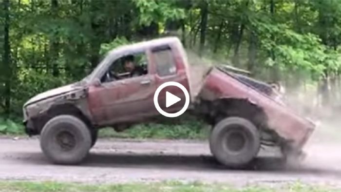 VIDEO: σπάζοντας πλάκα με σπασμένο Pick-Up