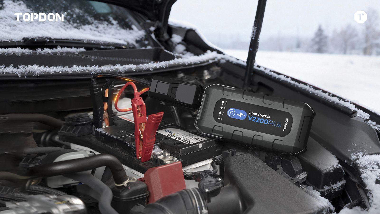 Εκκινητής μπαταρίας V2200 από την TOPDON