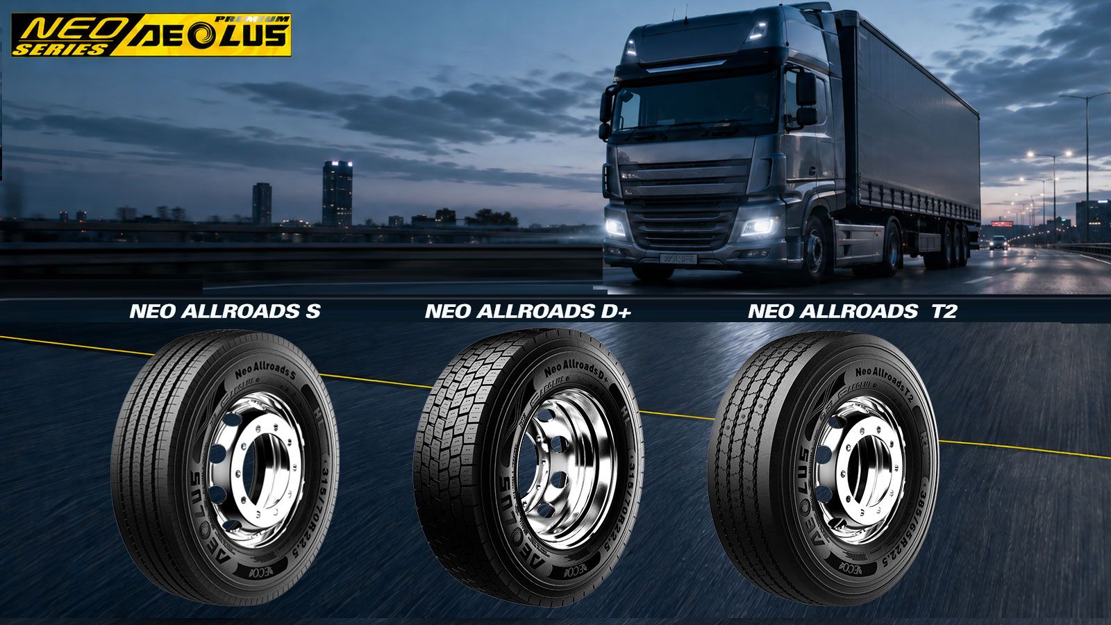 AEOLUS NEO Allroads S, D+ και T2 για άξονα διεύθυνσης, κινητήριο άξονα και trailer