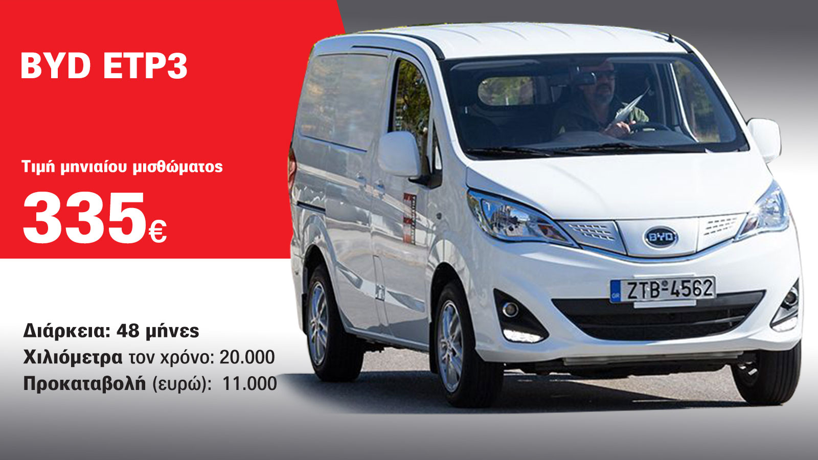 Ηλεκτρικά, βενζινάτα και diesel μικρά van από 224 ευρώ/μήνα