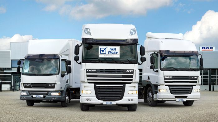 Το νέο πανευρωπαϊκό πρόγραμμα «First Choice» της DAF Trucks αφορά σε φορτηγά ηλικίας έως και πέντε ετών με λιγότερα από 500.000 χλμ.