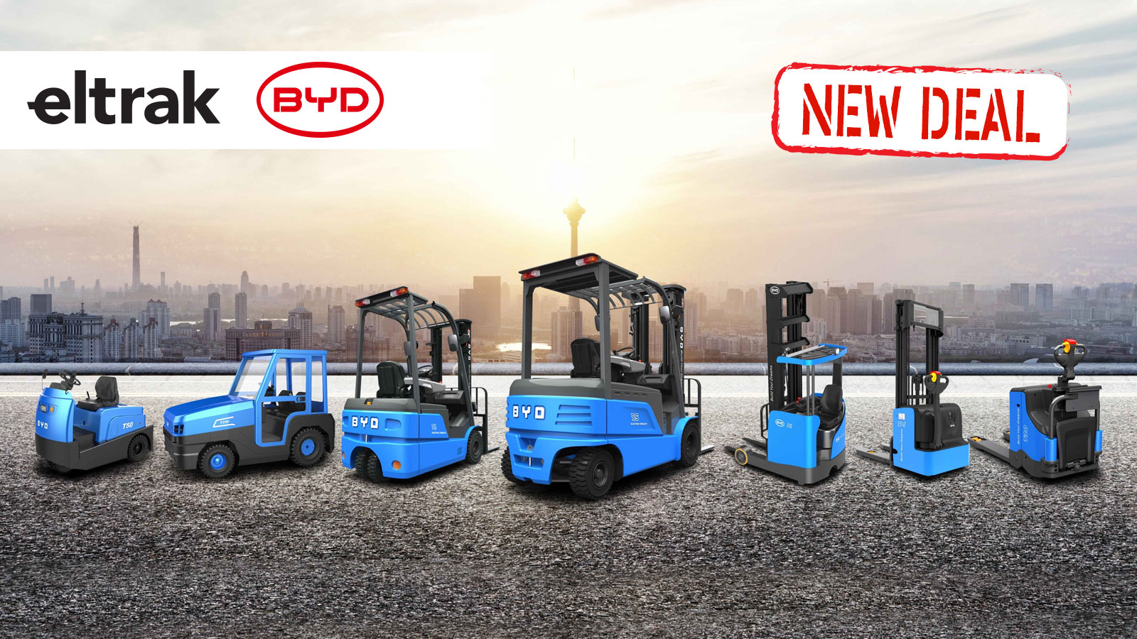 Η ELTRAK φέρνει τα περονοφόρα & ανυψωτικά της BYD στην Ελλάδα