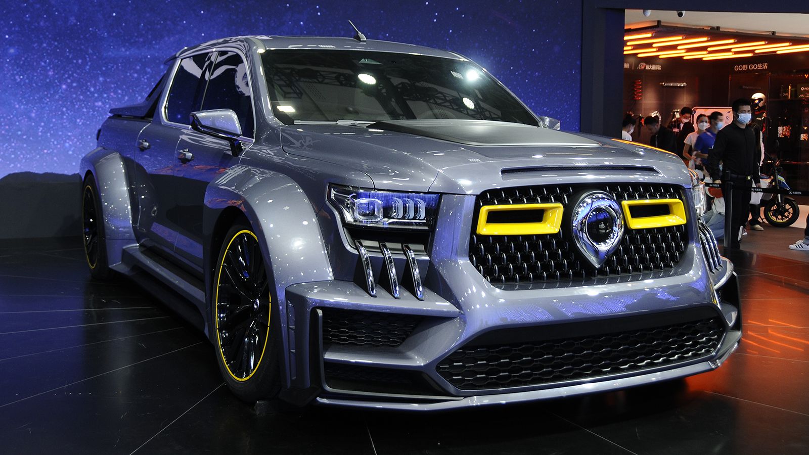 To πομπώδες όνομα Supercar Pickup Concept έδωσαν οι άνθρωποι της Great Wall στο πρωτότυπο pick-up που παρουσίασαν στην έκθεση Guangzhou Auto Show.