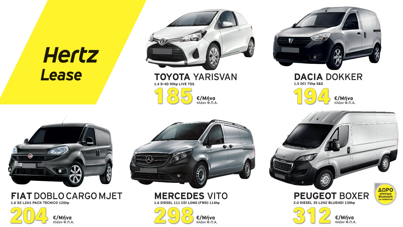 Hertz AdVANtage: 5 top προσφορές μίσθωσης Van