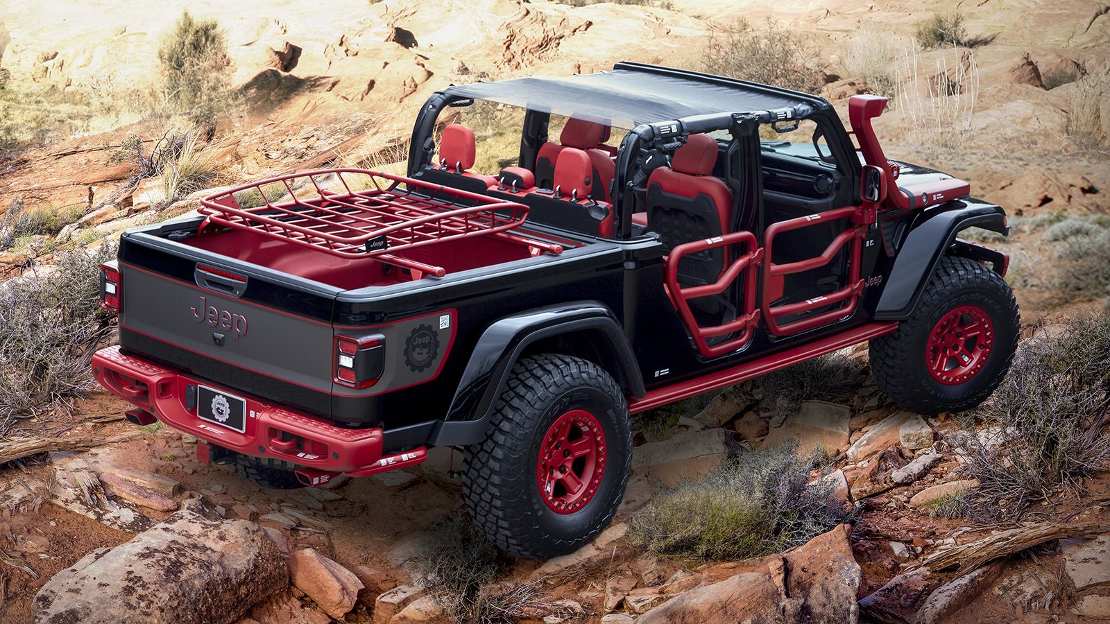 Αμορτισέρ της FOX, snorkel της Jeep Performance Parts και παρμπρίζ από Gorilla Glass, ανάμεσα στα πολλά και ενδιαφέροντα χαρακτηριστικά του Jeep D-Cod