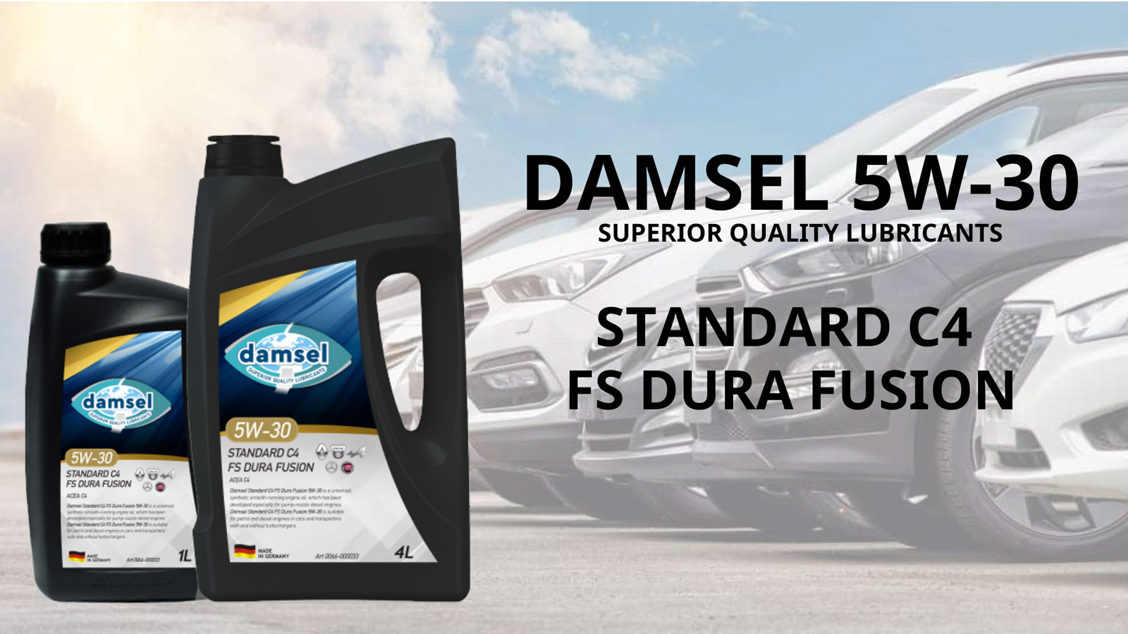 Full συνθετικό λιπαντικό DAMSEL 5W-30 STANDARD C4 FS DURA FUSION