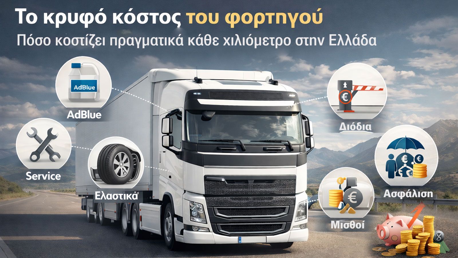 Το κρυφό κόστος του φορτηγού - Πόσο κοστίζει πραγματικά κάθε χλμ. στην Ελλάδα.