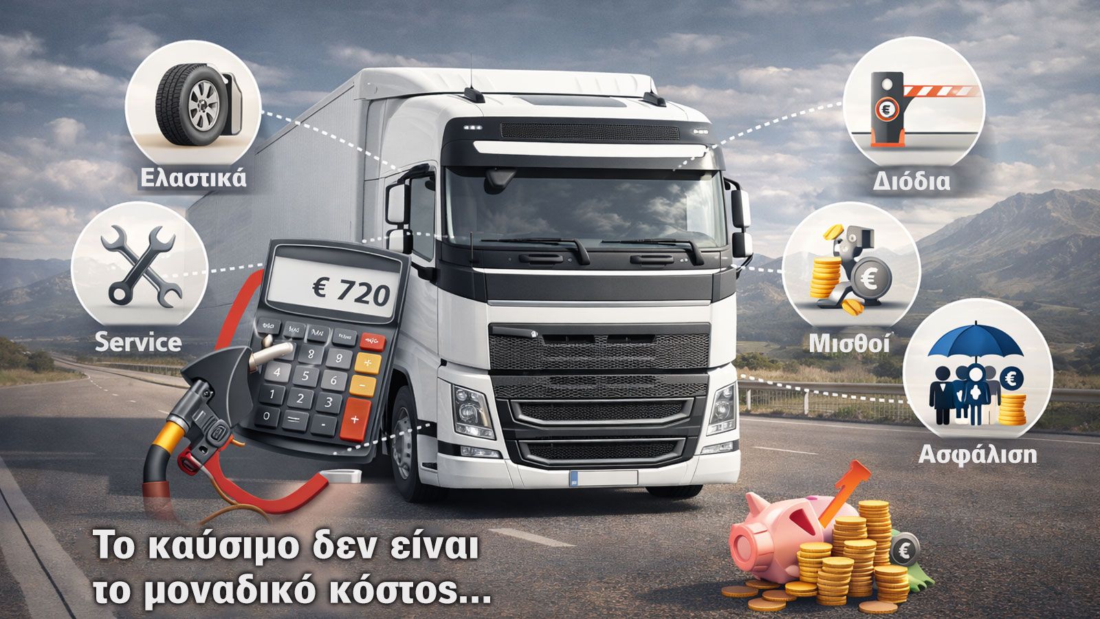 Αν και το κόστος/χλμ. ταυτίζεται σχεδόν αυτόματα με την κατανάλωση καυσίμου, στην πραγματικότητα το λειτουργικό κόστος ενός οχήματος προκύπτει από ένα