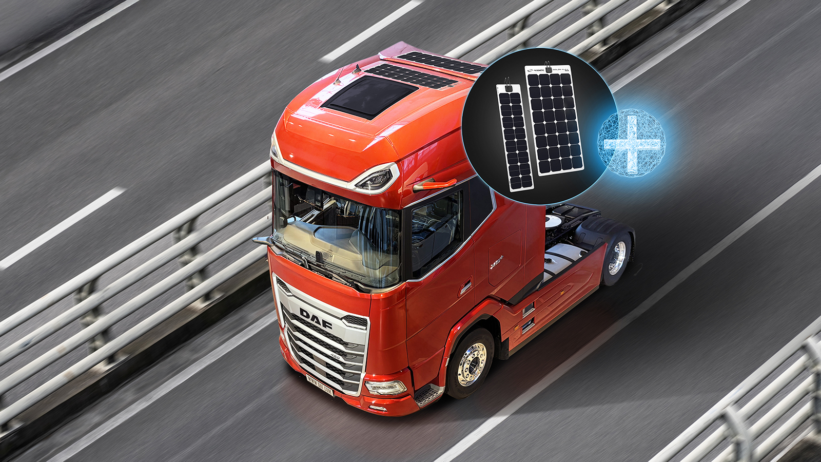 Τα ηλιακά πάνελ είναι η νέα καινοτομία της PACCAR για τα φορτηγά DAF!