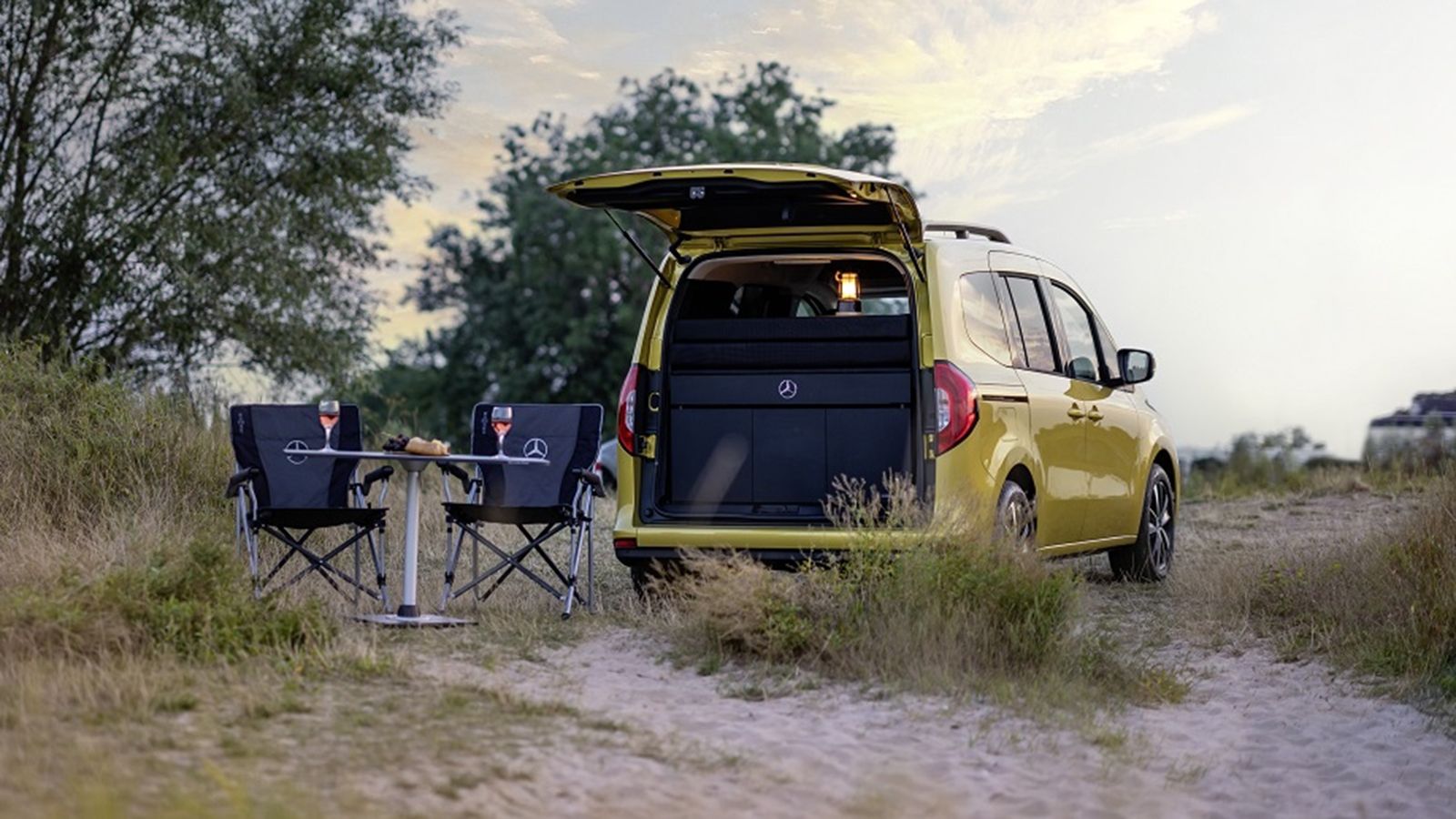 Το Marco Polo Module μεταμορφώνει τη νέα Mercedes-Benz T‑Class σε ένα στιλάτο micro camper για δύο.