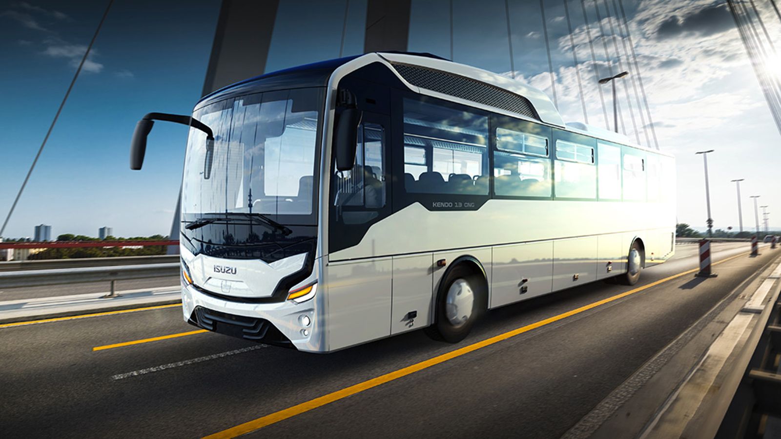 Το Isuzu Kendo 13 CNG διαθέτει έναν 6κύλινδρο κινητήρα CNG 8,9 λτ. της Cummins (320 hp, 1.356 Nm) ο οποίος συνεργάζεται με το 6τάχυτο αυτόματο κιβώτιο