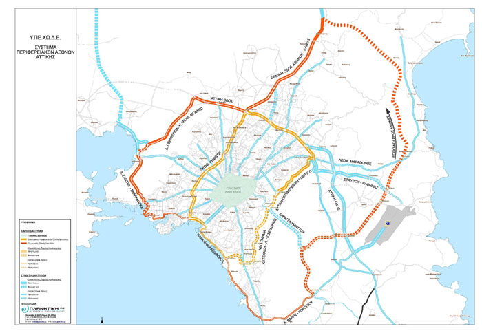 Νέοι δρόμοι και διόδια στην Αττική από το 2015