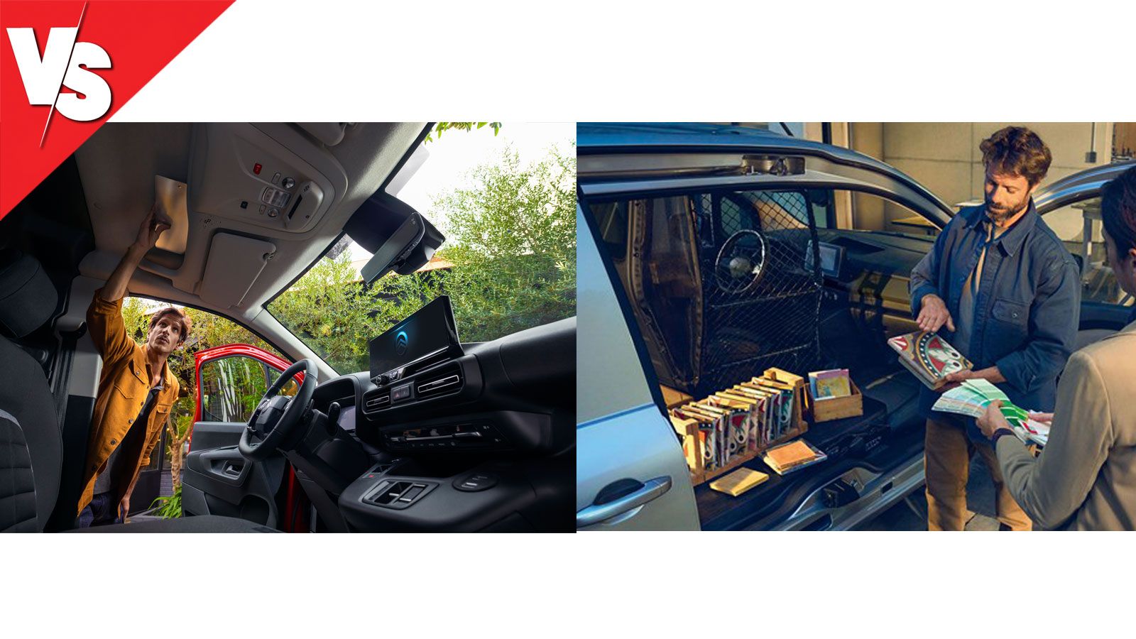 Citroen Berlingo & Renault Kangoo: Μίξη εικόνων ράφι στην οροφή της καμπίνας & open sesame door