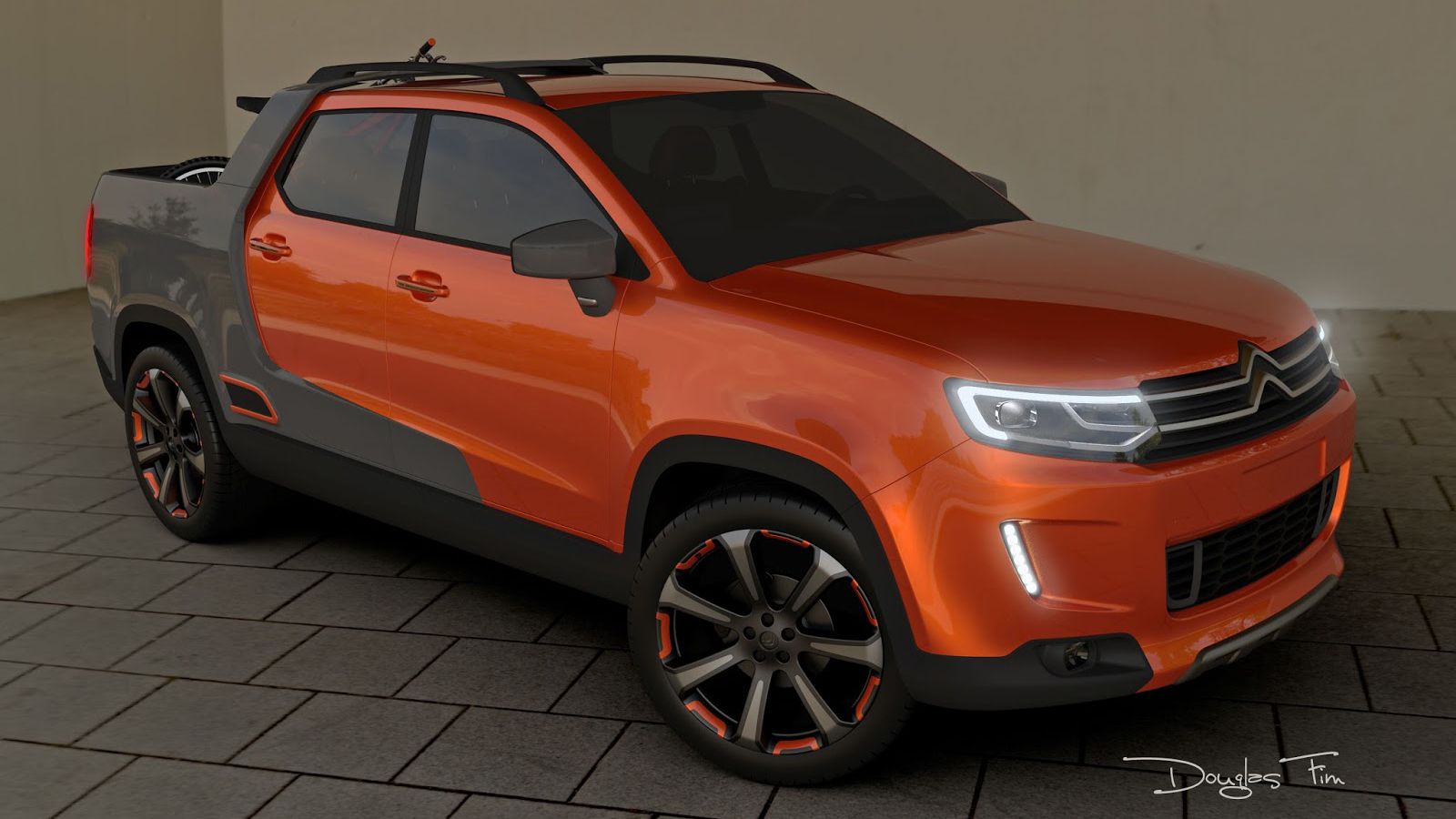 Ο βραζιλιάνος σχεδιαστής Douglas Fim φιλοτέχνησε ένα πρωτότυπο Pick-Up με το λογότυπο της Citroen.