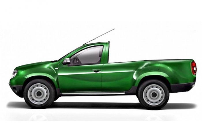 Το νέο Pick-Up της Dacia αναμένεται να παρουσιαστεί επίσημα μέσα στο 2013 και θα βασίζεται στο Duster. Θα είναι διαθέσιμο με μονή ή διπλή καμπίνα επιβ