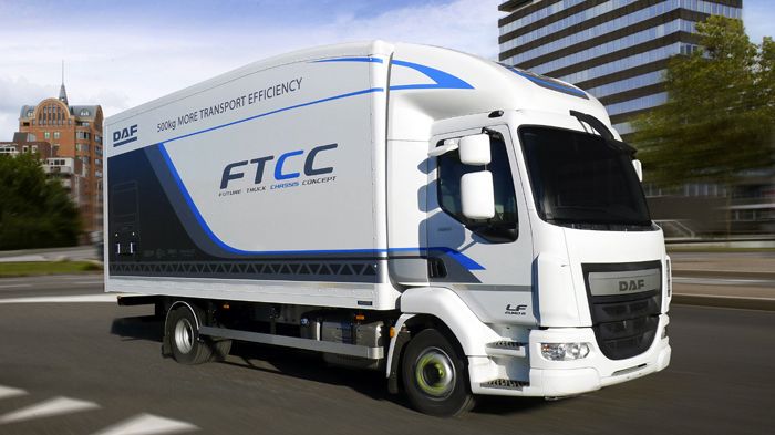 Η DAF Trucks παρουσίασε το πρωτότυπο FTCC, ένα τροποποιημένο LF για αστικές διανομές με μειωμένο κατά 500 κιλά απόβαρο.