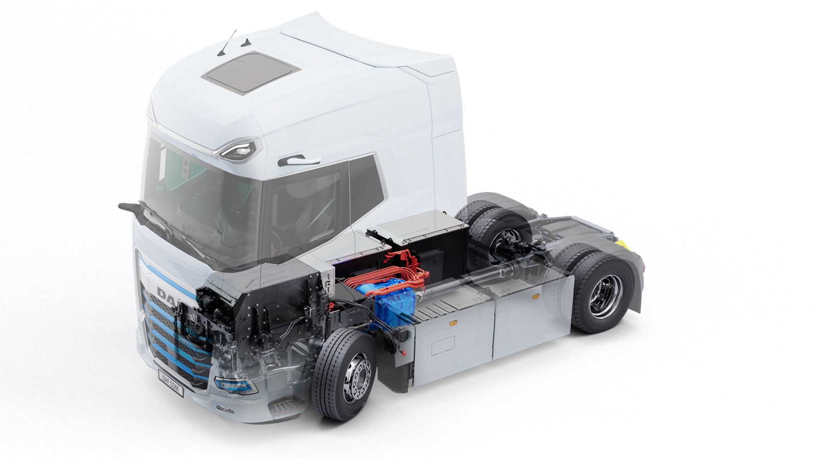 Τα νέα DAF XG & XG+ Electric εφοδιάζονται με τον ηλεκτροκινητήρα PACCAR EX D2 με απόδοση από 370 – 480 άλογα. 