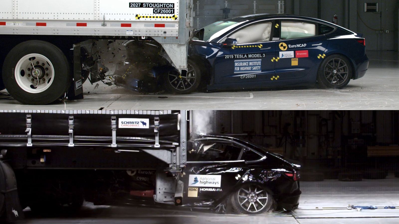 Euro NCAP, δοκιμές rear underrun safety σε φορτηγά