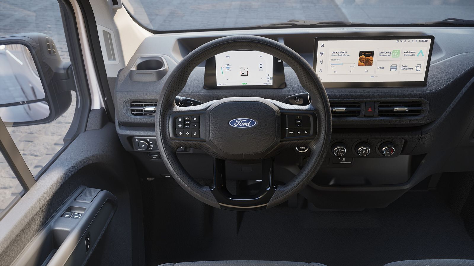 ford transit city εσωτερικό καμπίνας επιβατών
