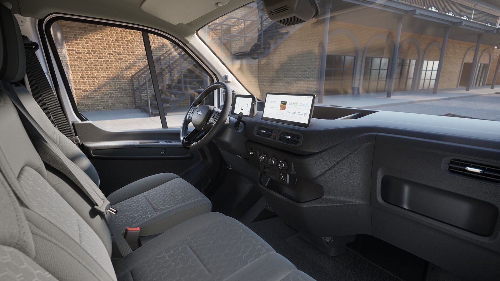 ford transit city εσωτερικό πίνακας οργάνων κεντρική κονσόλα