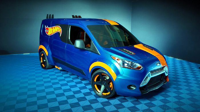 Μια ξεχωριστή έκδοση «Hot Wheels» του νέου Ford Transit Connect παρουσιάστηκε στην πρόσφατη SEMA του Las Vegas.