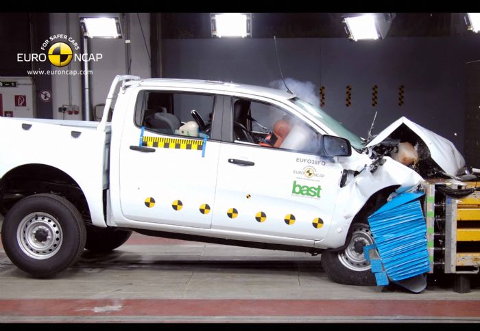 Με πέντε αστέρια βαθμολογήθηκε στα crash-tests του EuroNCAP η νέα γενιά του Ford Ranger. 