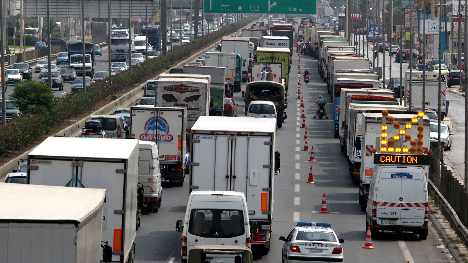 Περιορισμοί στην κυκλοφορία των φορτηγών με ωφέλιμο άνω του 1,5t. θα ισχύσουν κατά τη διάρκεια του 3ημέρου του Αγ. Πνεύματος. ο	