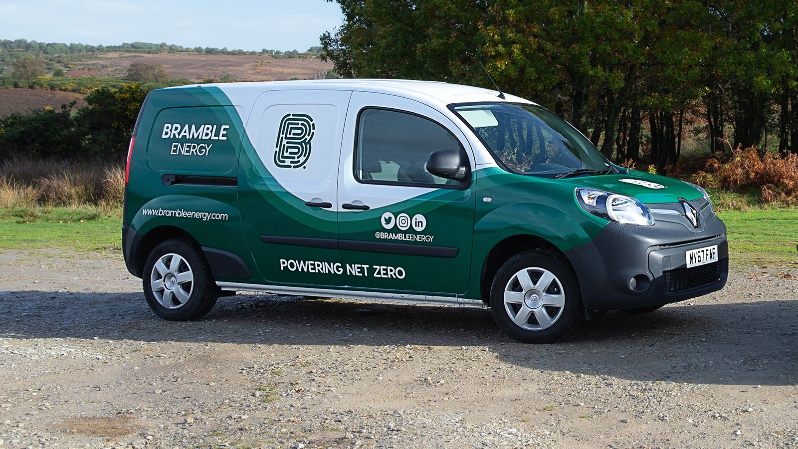 Το όχημα επίδειξης Renault Kangoo ZE με τις προηγμένες, υδρόψυκτες κυψέλες καυσίμου PCBFC, που εξελίσσει η εταιρεία Bramble Energy με τη σύμπραξη της 