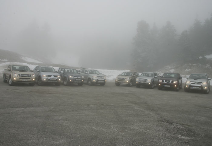 Συγκριτική δοκιμή των 4θυρων 4x4 pick up
