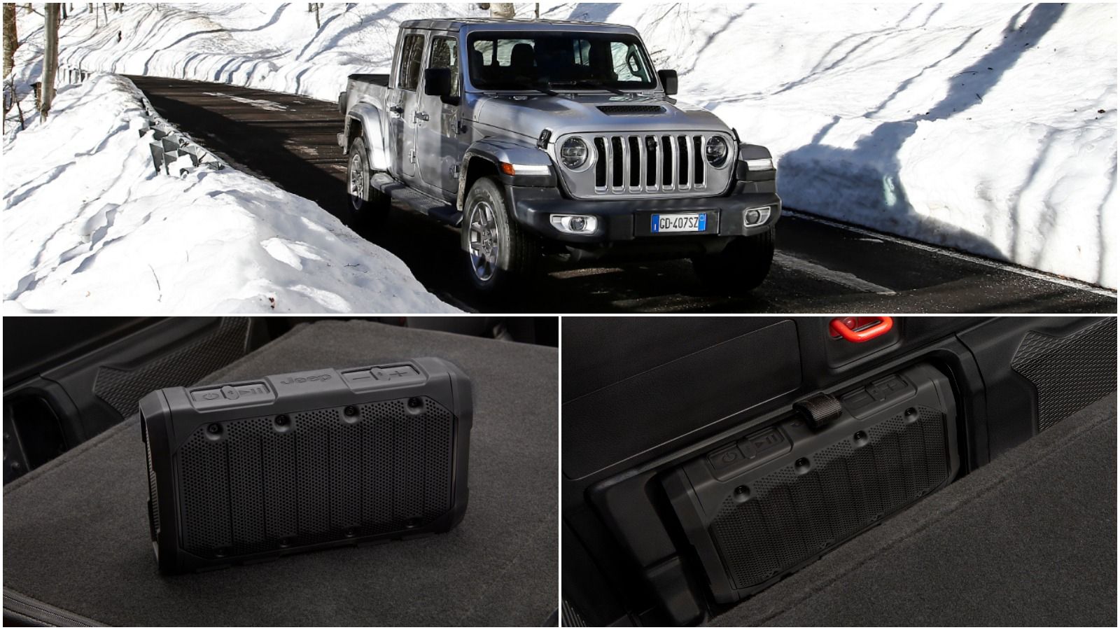 Το ασύρματο ηχείο είναι διαθέσιμο στο Jeep Gladiator Overland, αλλά και ως ξεχωριστό αξεσουάρ.