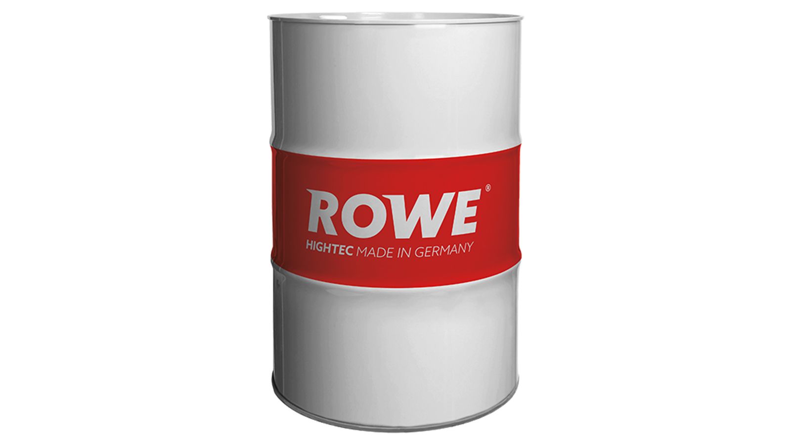 Μεταλλικό βαρέλι λιπαντικών ROWE με κόκκινο λογότυπο
