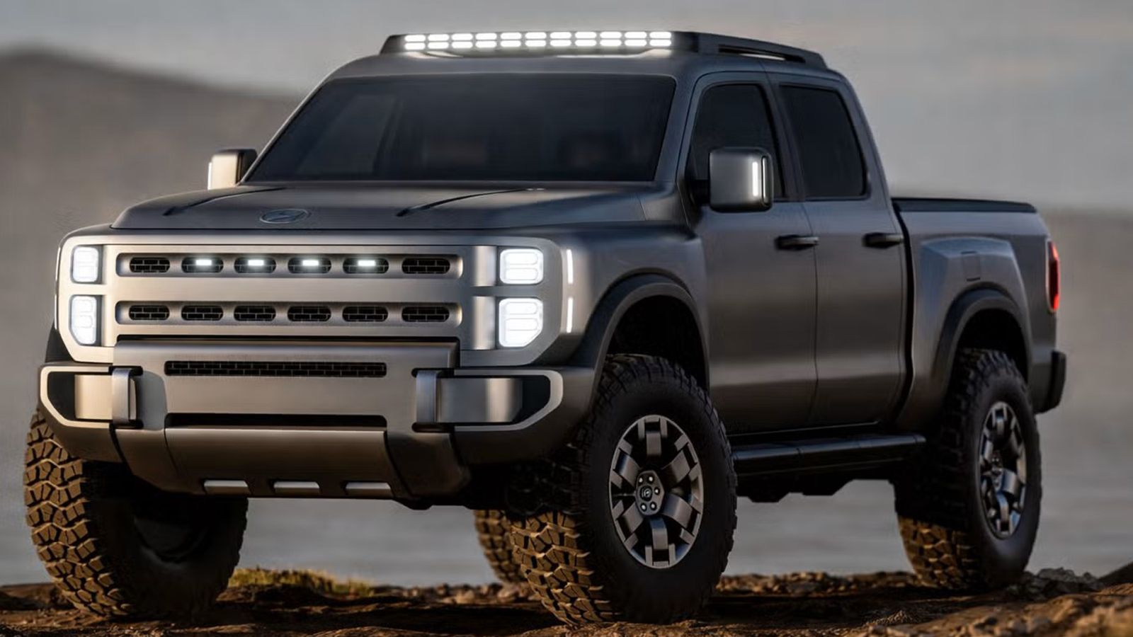 Μελλοντικό Pick-Up από τη Hyundai: στατική, εμπρός 3/4