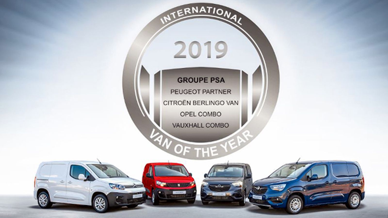 Το βραβείο IVOTY 2019 απέσπασαν τα νέα Citroen Berlingo, Peugeot Partner και Opel/Vauxhall Combo Cargo. 