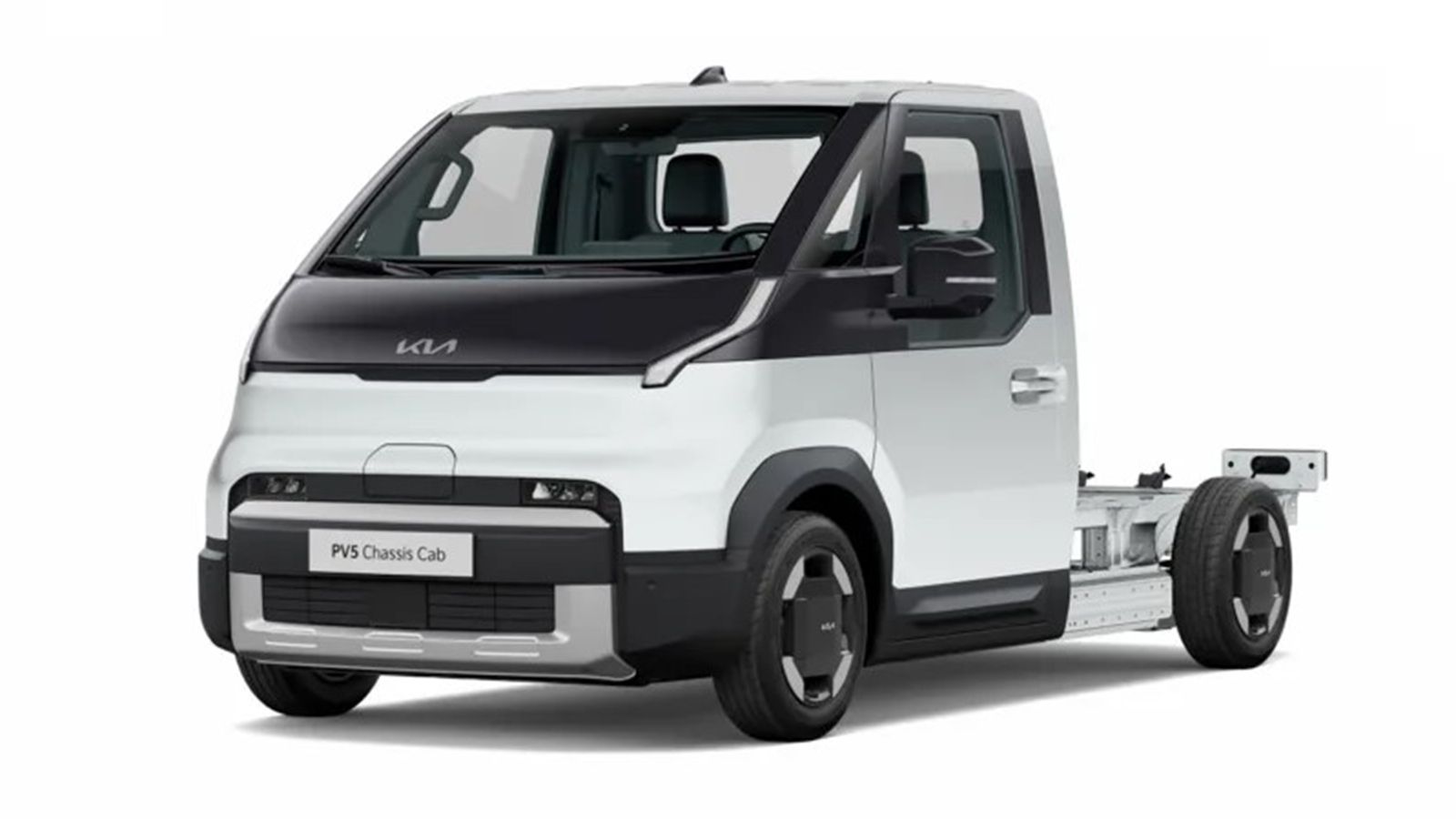 Kia PV5 Chassis Cab με τεχνικά χαρακτηριστικά, διαστάσεις και επιλογές μπαταρίας 51,5 και 71,2 kWh.