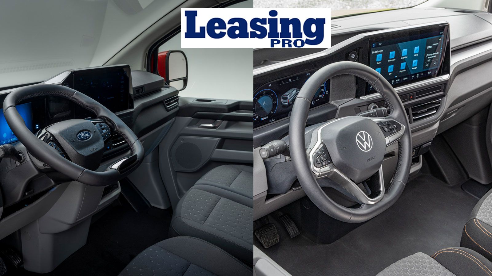VW Transporter & Ford Transit Custom: εσωτερικό καμπίνας