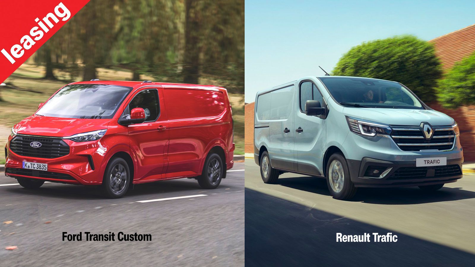 Μίξη εικόνων Ford Transit Custom & Renault Trafic