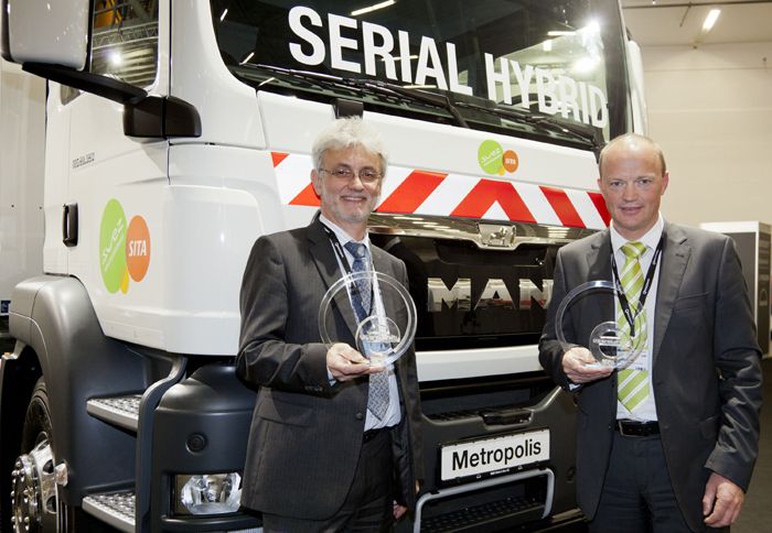Το βραβείο «eCarTec Award 2012» απέσπασε το MAN Metropolis που θα βοηθήσει στην εξέλιξη των, φιλικών προς το περιβάλλον, υβριδικών βαρέων επαγγελματικ