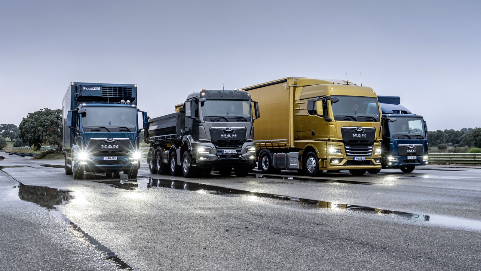 Η πληρέστατη γκάμα φορτηγών της MAN Truck & Bus περιλαμβάνει τέσσερις Σειρές οχημάτων με κινητήρες ισχύος από 160 – 640 ίππους.