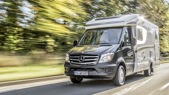 Η Hymer θα λανσάρει ένα νέο αυτοκινούμενο τροχόσπιτο βασισμένο στο Mercedes-Benz Sprinter το οποίο θα εφοδιάζεται με σύστημα Crosswind Assist.