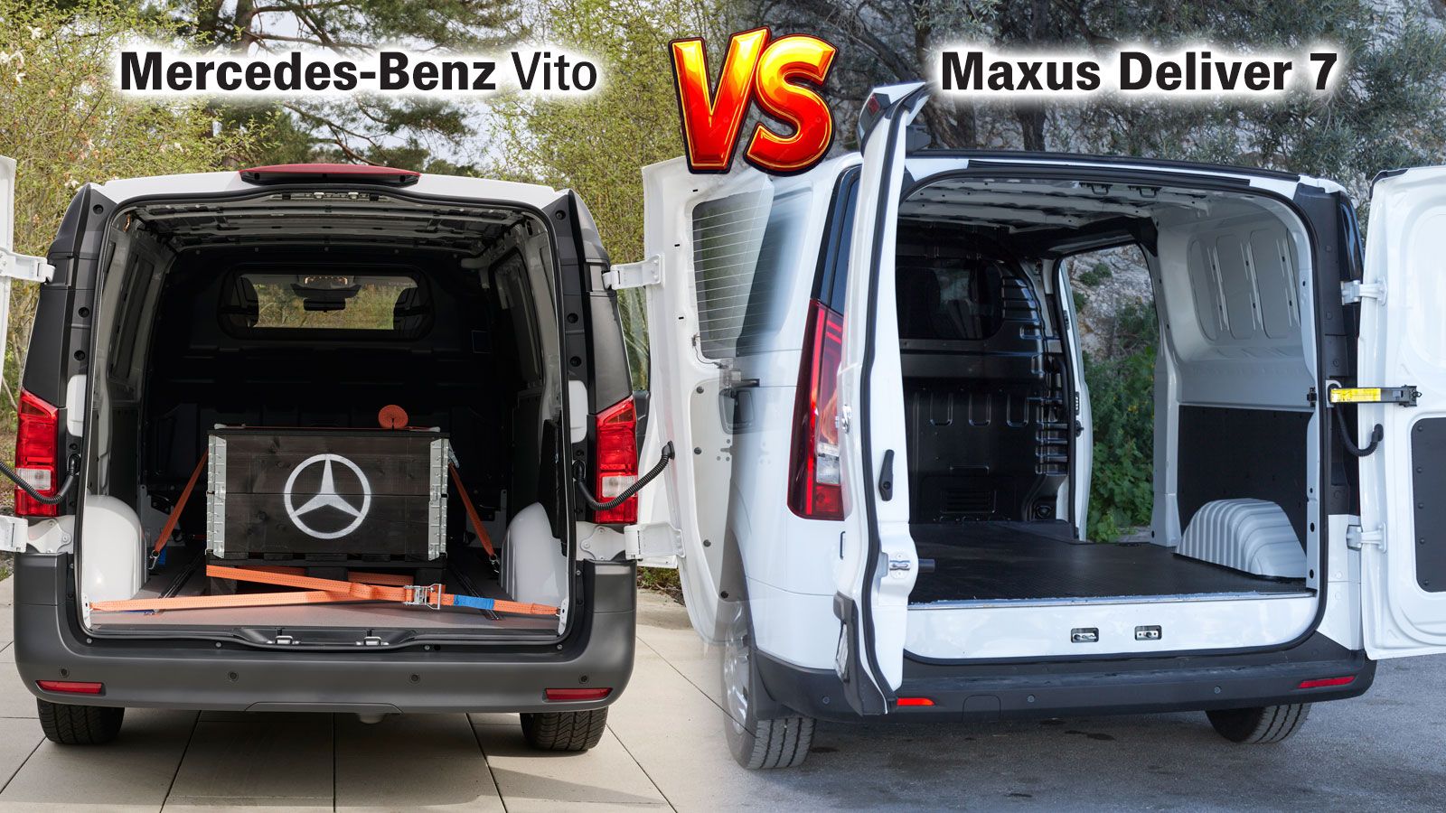 Mercedes-Benz Vito & Maxus eDeliver 7: Μίξη εικόνων χώρος φόρτωσης