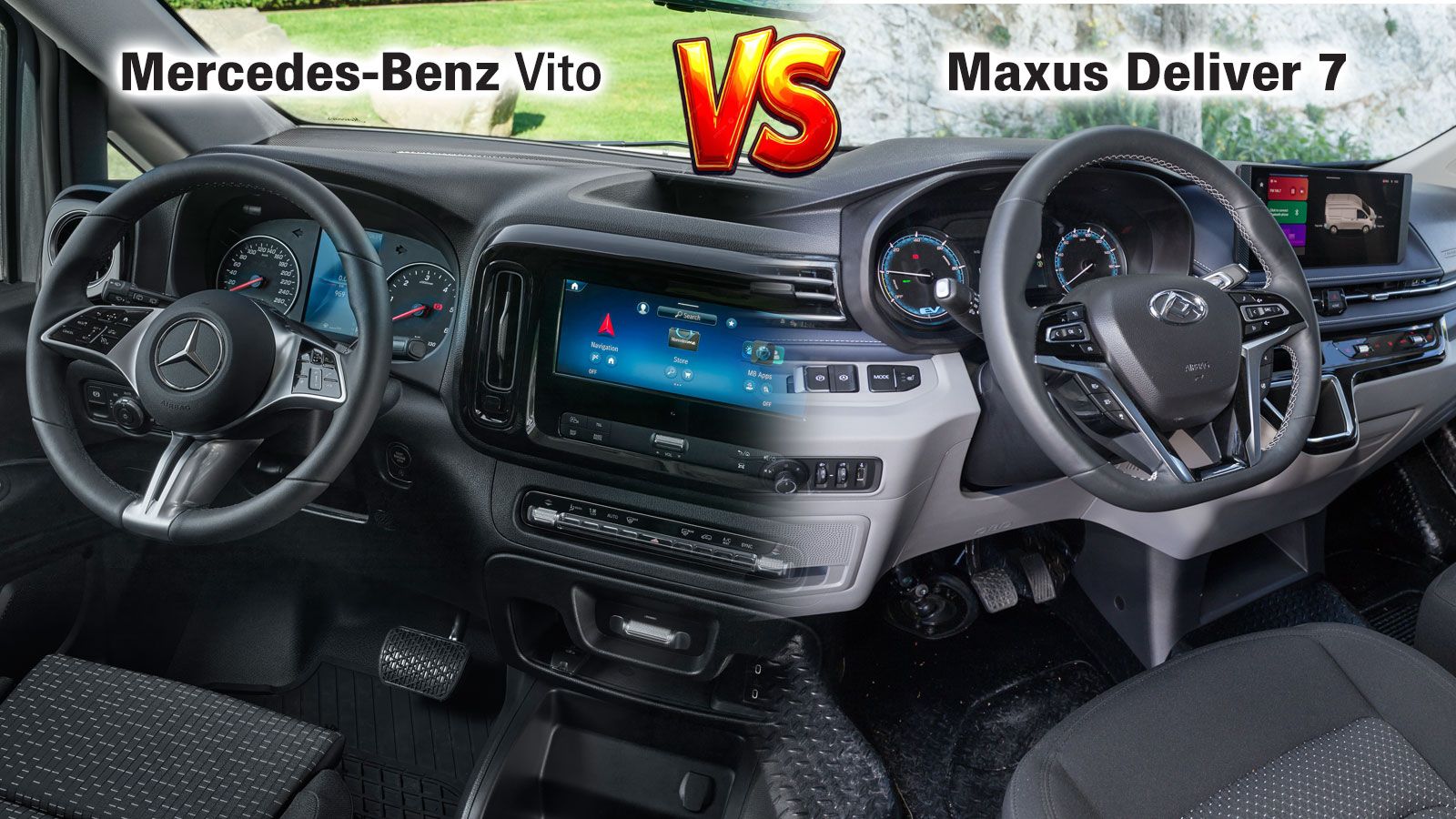 Mercedes-Benz Vito & Maxus eDeliver 7: Μίξη εικόνων εσωτερικό