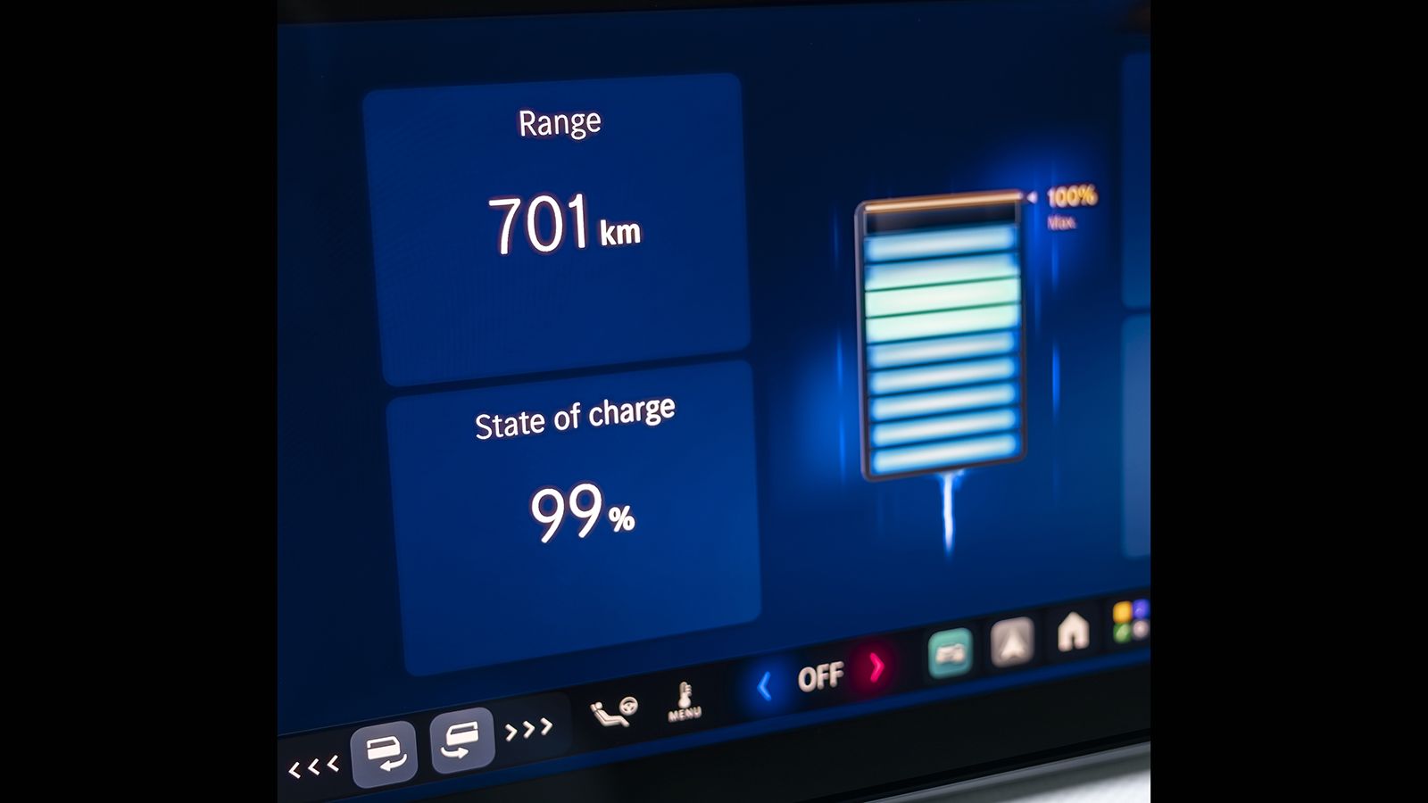 Mercedes-Benz VLE: οθόνη με ένδειξη αυτονομίας κίνησης