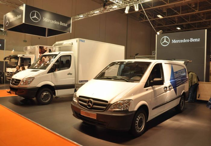 Δυναμικό παρόν έδωσε στην 7η HO.RE.CA. η Mercedes-Benz με μοντέλα όπως τα Sprinter και Vito.