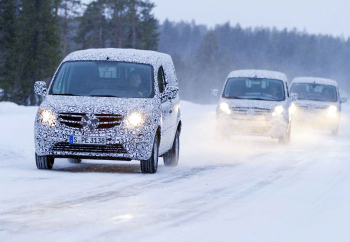 Το τελικό στάδιο εξέλιξης του νέου Citan περιλαμβάνει δοκιμές κάτω από θερμοκρασίες έως και -40 βαθμών Κελσίου.