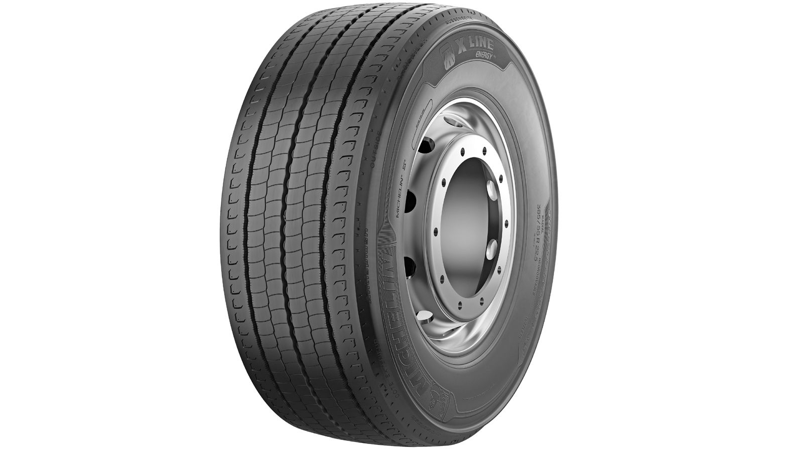 Το νέο ελαστικό Michelin X Line Energy F για τον κατευθυντήριο άξονα του φορτηγού.