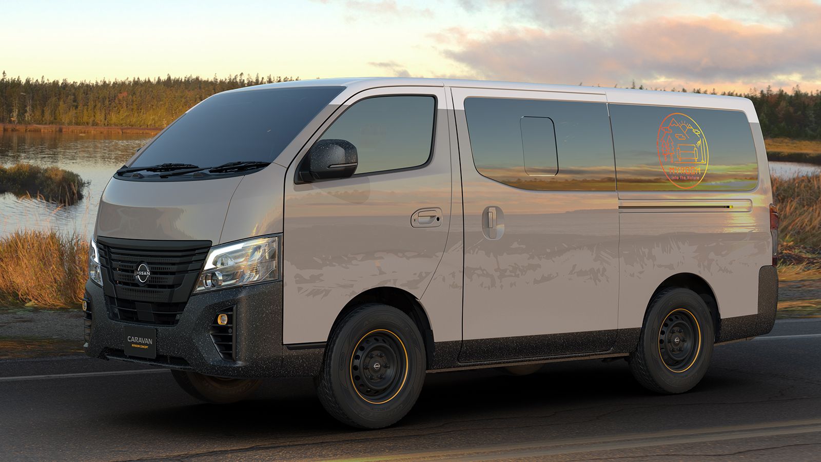 To Caravan Myroom στηρίζεται στην ιαπωνική εκδοχή του Nissan NV350 και αποτελεί ένα concept που σχεδιάστηκε ώστε να αποτελεί το απόλυτο μέρος χαλάρωση