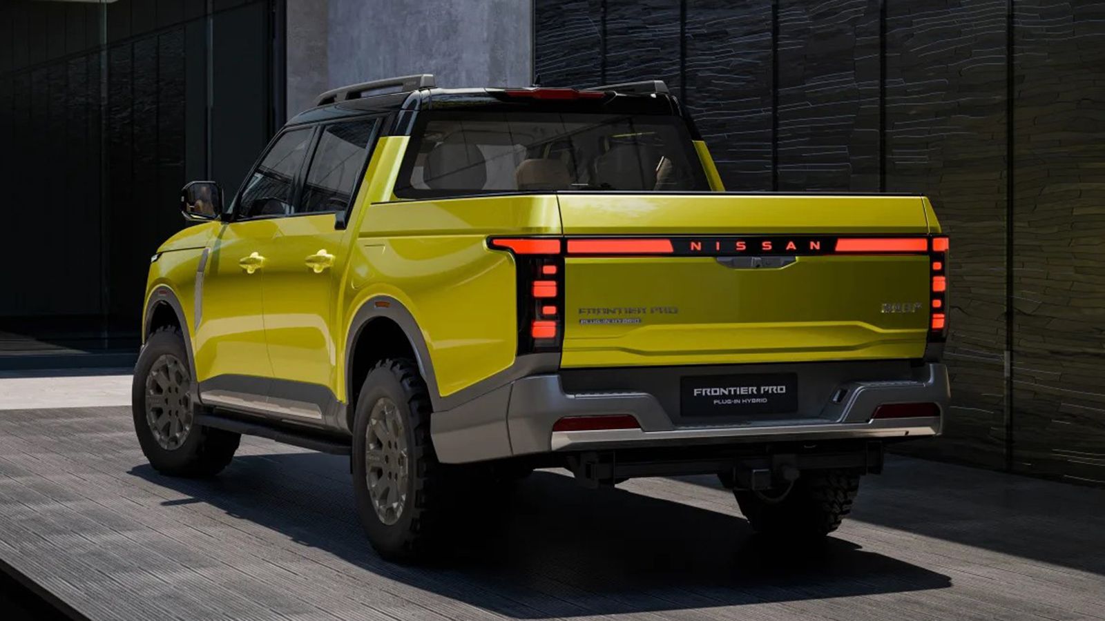 Nissan Frontier Pro Pick-Up: στατικό, πίσω όψη