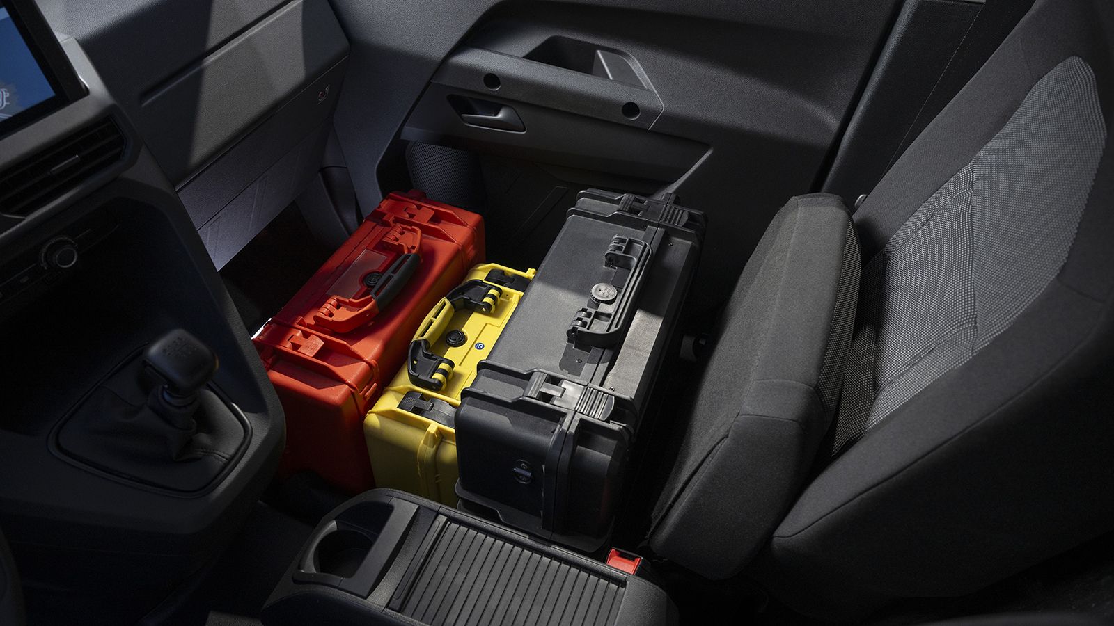 Opel Combo Start: εσωτερικό καμπίνας, Moduconsole, αποθηκευτικοί χώροι, οργάνωση