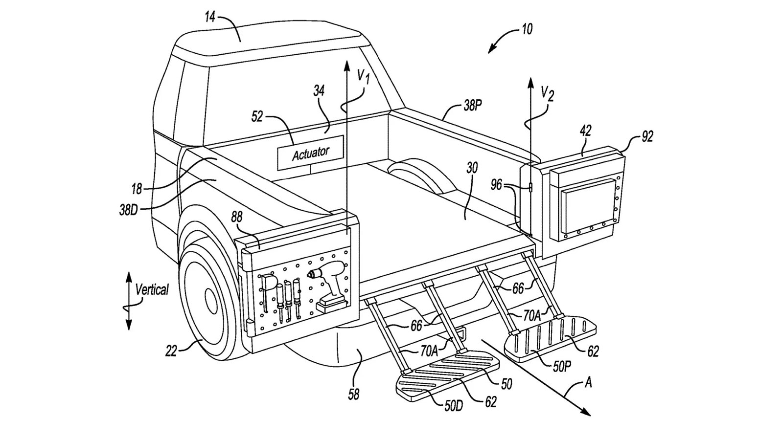 Νέα πατέντα Ford, που μακραίνει την καρότσα κάθε Pick-Up