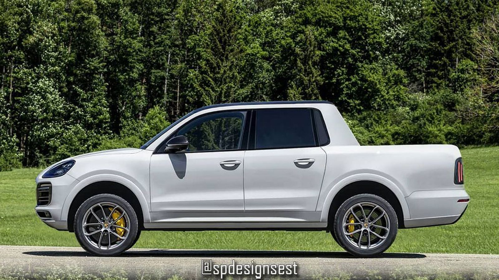 Ψηφιακή μεταμόρφωση της Porsche Cayenne GTS Coupe σε αγροτικό.